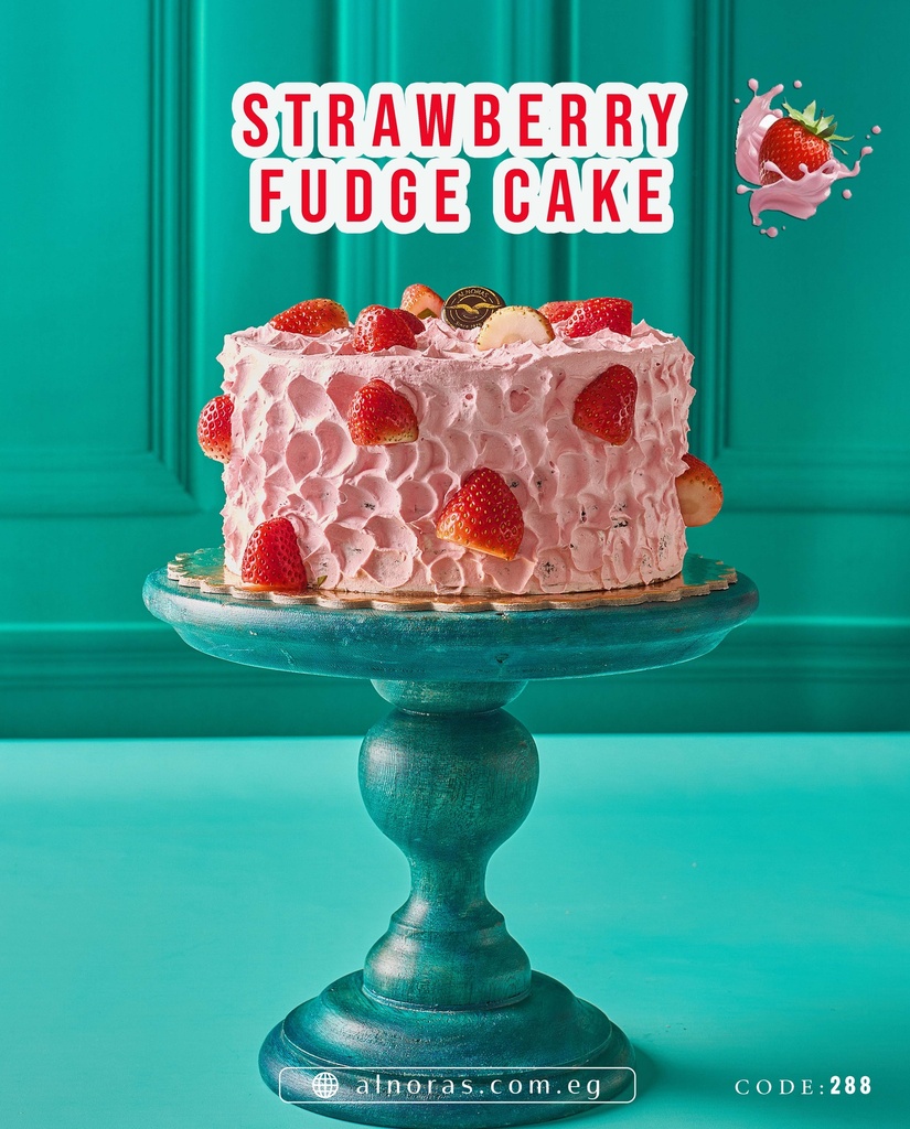 تورتة فادج فراولة كود 288