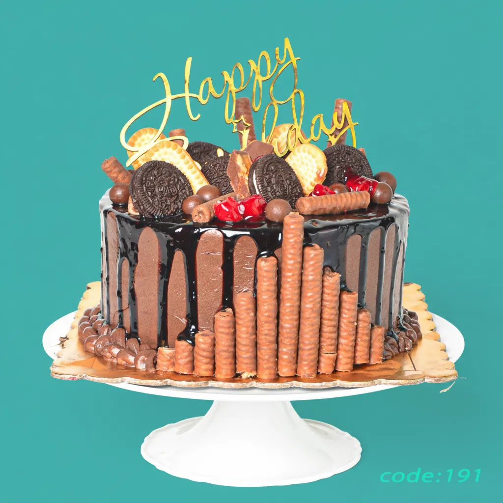 تورتة كريمة شيكولاتة أوريو وفلوتس 18 كود 191