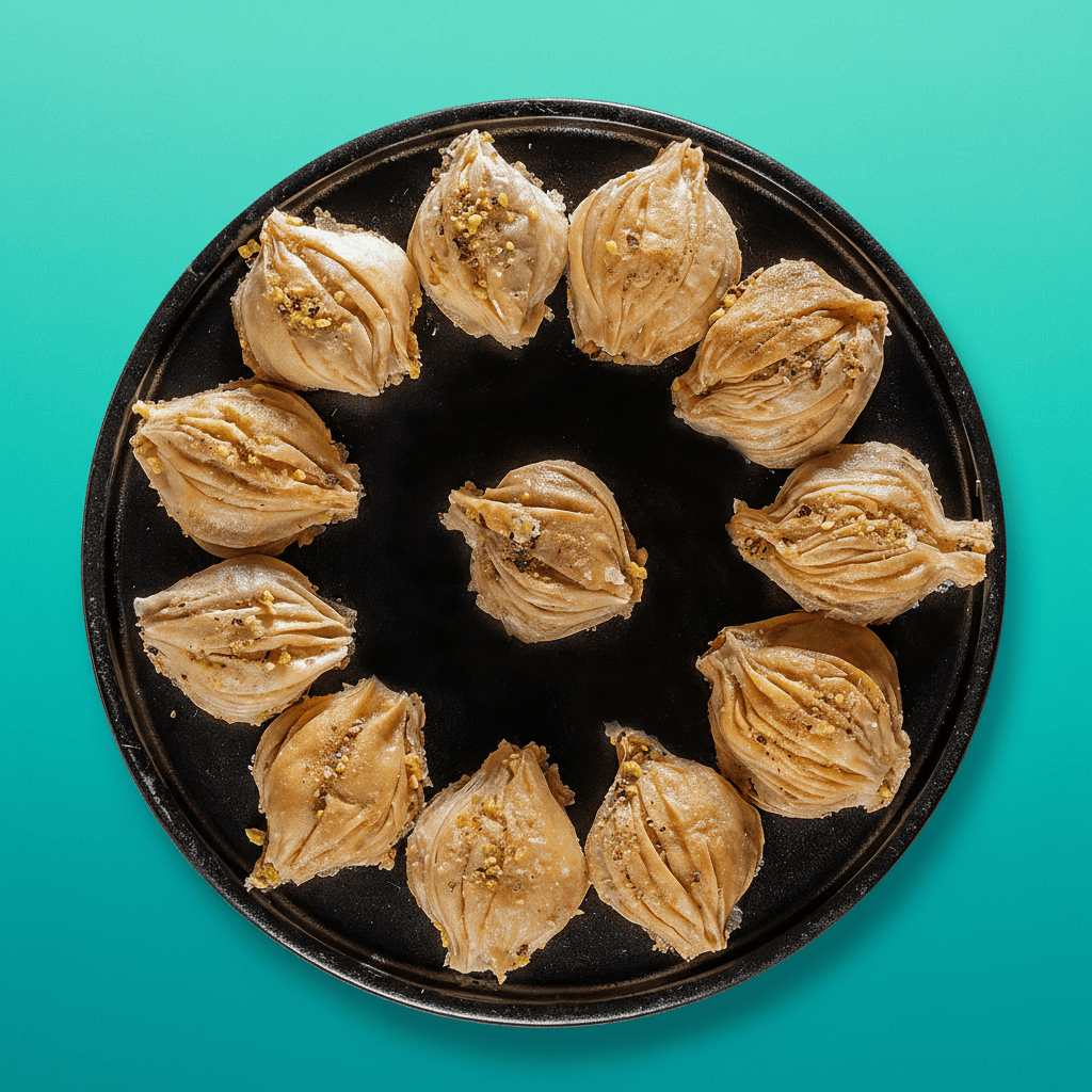 بقلاوة صدفية حشو مكسرات