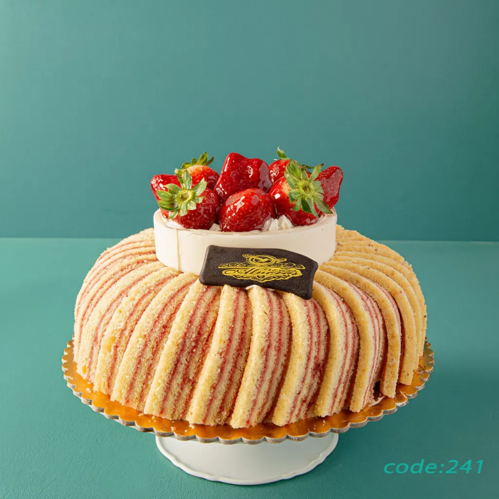 تورتة سويسرول فراوله  كود241