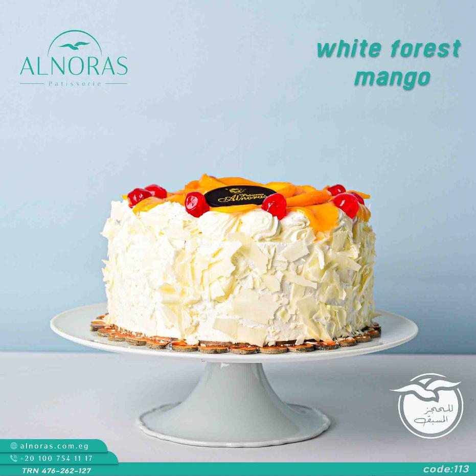 تورتة وايت فورست مانجو  كود 113