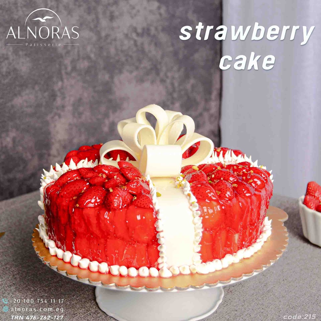 تورتة فروالة كود 215